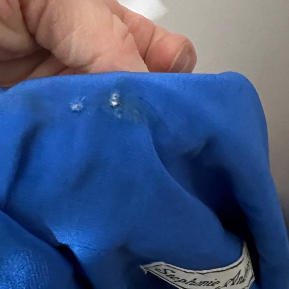 Vintage 100% Silk Double-Breasted Blazer by Stephanie Andrews - Picture 5 of 5